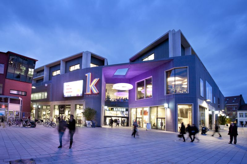 K in Kortrijk Shoppingcentrum - Publieke plaatsen - Realisaties